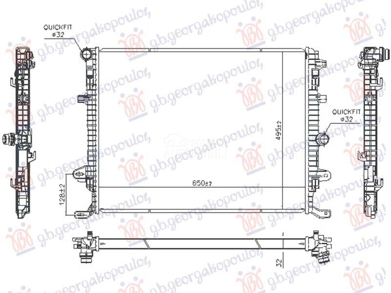 HLADNJAK MOTORA 1.4/2.0 BEN...