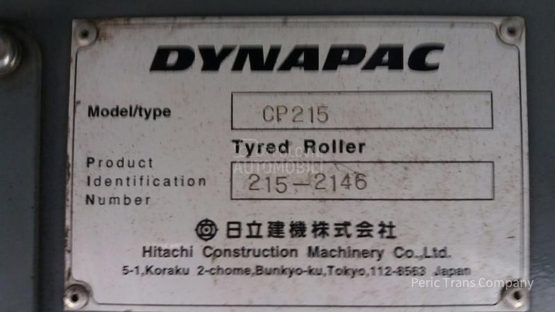 Dynapac CP 215 guma guma valjak