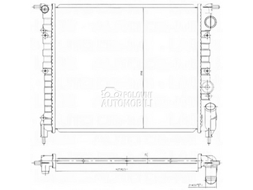 HLADNJAK MOTORA za Renault Clio, R 19, R 21 od 1990. do 1994. god.