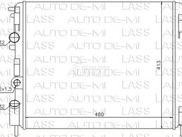 hladnjak motora za Renault Clio, Kangoo, Thalia od 1998. do 2006. god.
