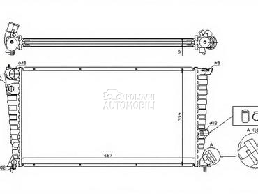 HLADNJAK MOTORA za Citroen Berlingo od 1996. do 2002. god.