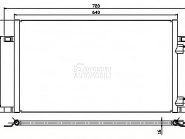 HLADNJAK KLIME za Renault Laguna od 1994. do 2001. god.