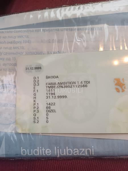 Škoda Fabia 1.4 TDI AMBITION