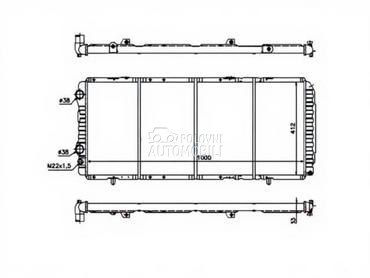 HLADNJAK MOTORA za Fiat Ostalo od 1994. do 2002. god.