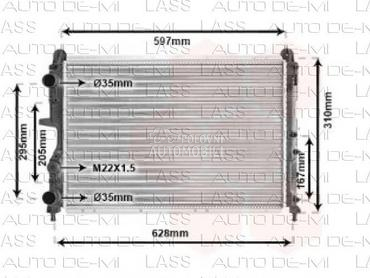 HLADNJAK KLIME za Fiat Coupe od 1996. do 2004. god.