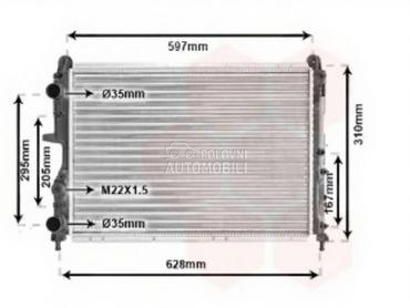 HLADNJAK KLIME za Fiat Coupe od 1996. do 2004. god.