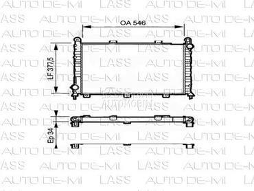 HLADNJAK MOTORA za Alfa Romeo 145, 146 od 1999. do 2001. god.