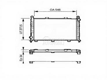 HLADNJAK MOTORA za Alfa Romeo 145, 146 od 1999. do 2001. god.
