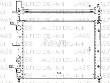HLADNJAK MOTORA za Fiat Bravo, Brava od 1995. do 2001. god.