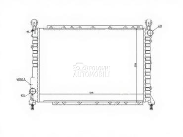 HLADNJAK MOTORA za Alfa Romeo 145, 146 od 1999. do 2001. god.
