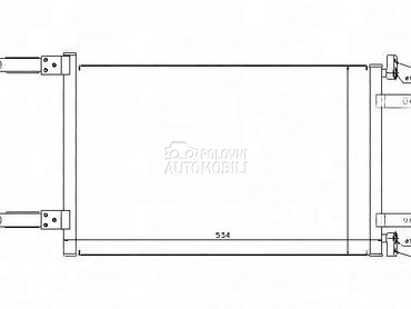 HLADNJAK KLIME za Fiat Doblo od 2001. do 2010. god.