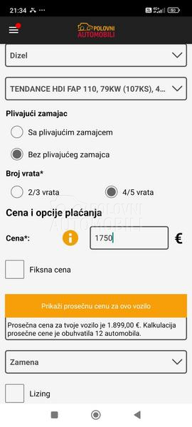 Peugeot 307 2.0 hdi  tek  r e g