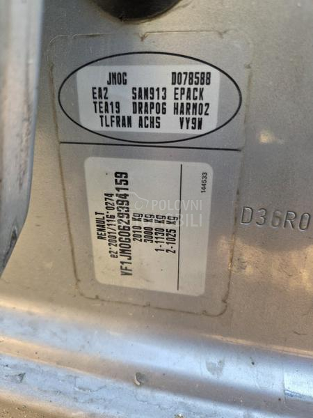 Delovi za Renault Scenic 2003. god.