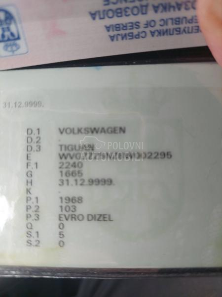 Volkswagen Tiguan 2.0TDI