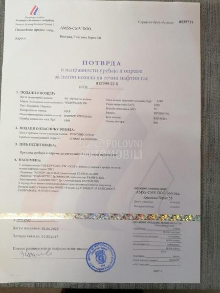 Volkswagen Golf 5 1.6 TNG