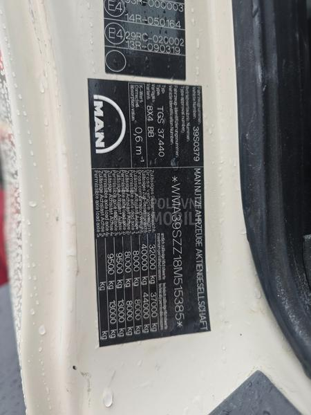 MAN TGS 37.440 Mikser Pumpa