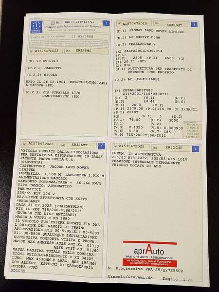 Land Rover Freelander 2.2D KVAR MOT