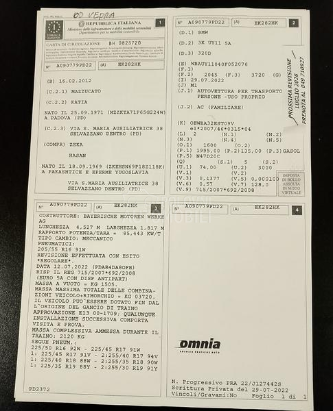 BMW 320 2.0D 184 K S