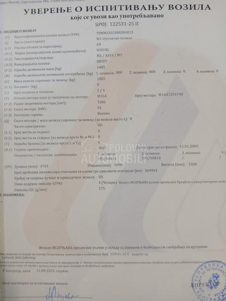 Suzuki Swift 1.6 sport