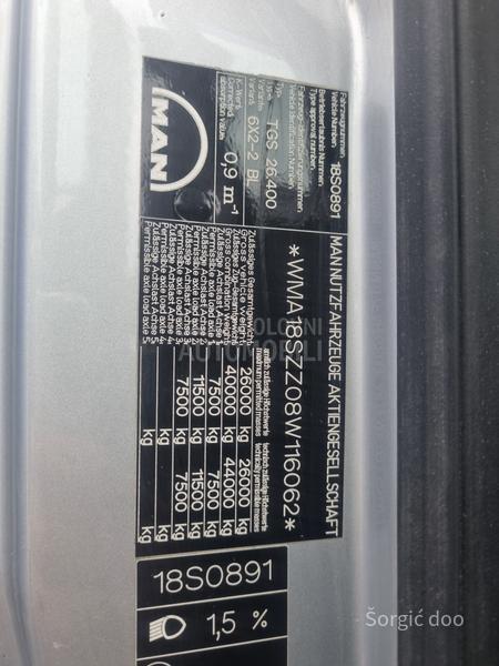 MAN TGS 26.400 kran FASSI