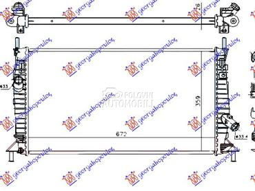HLADNJAK MOTORA ZA SVE MODE... za Ford C-Max, Focus od 2003. do 2007. god.