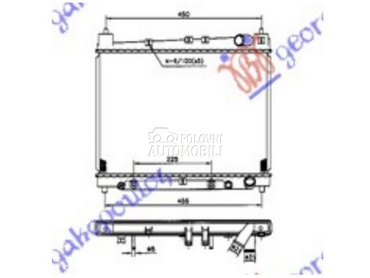 HLADNJAK MOTORA 1.3/1.5 (AU... za Toyota Yaris od 1999. do 2005. god.