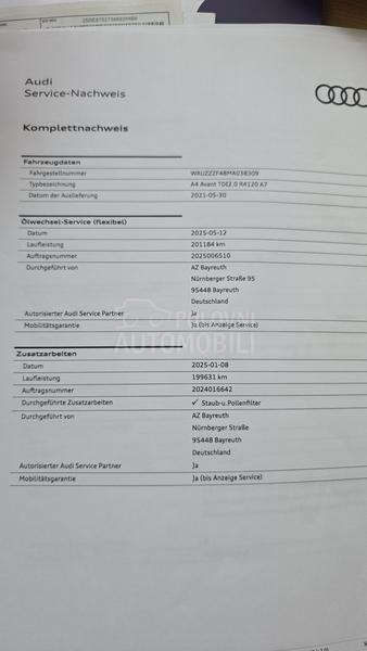 Audi A4 MildHybrid MATRIX