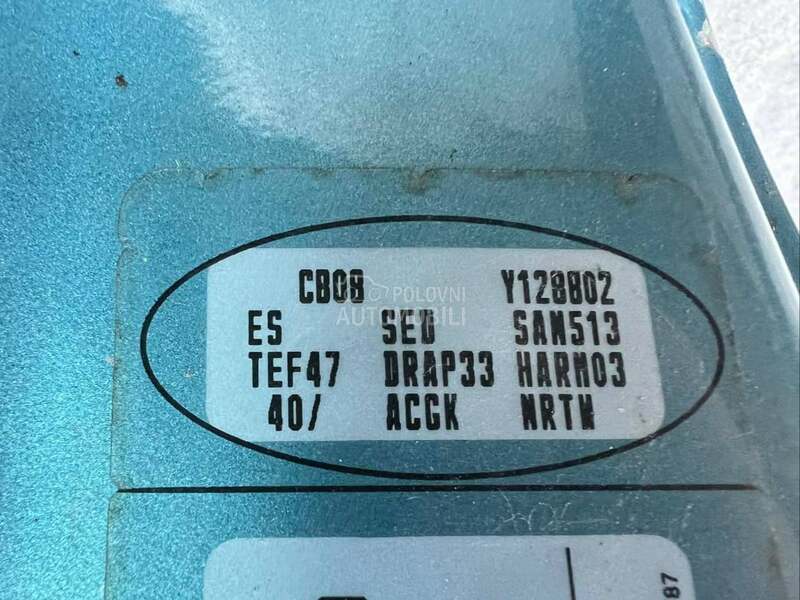 Vrata gepeka plava TEF47