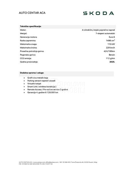 Škoda Octavia Selection DSG