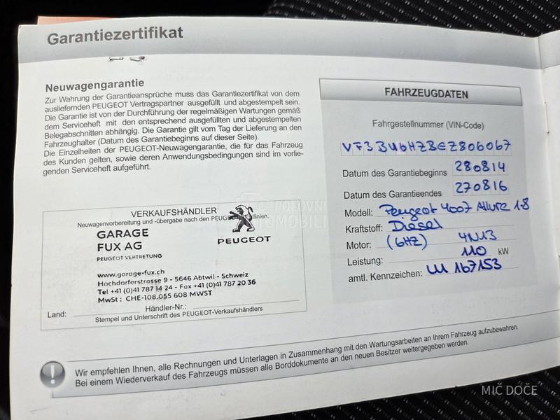 Peugeot 4008 1.8 hdi 4x4 xen led