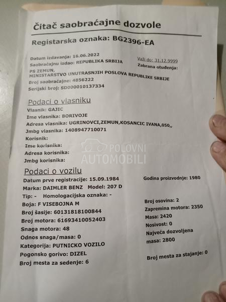 Mercedes Benz 207d