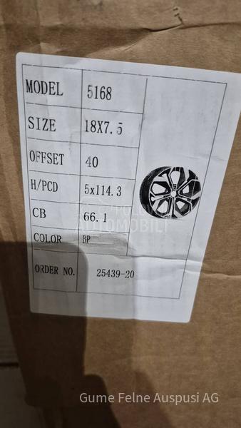 Aluminijumske felne  18" 5 x 114.3