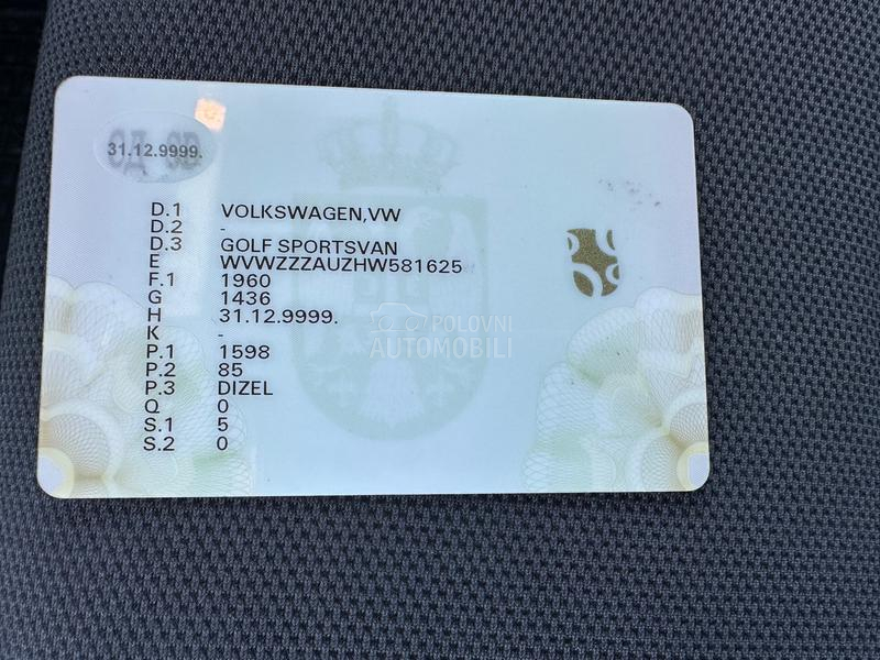 Volkswagen Golf Sportsvan 1.6