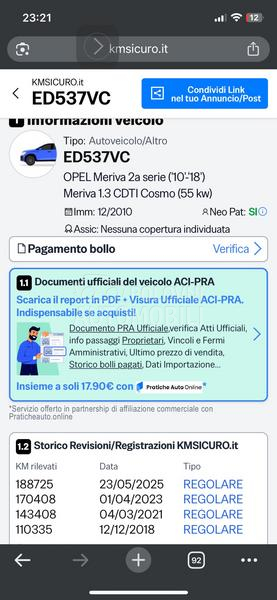 Opel Meriva 1.3 cdti