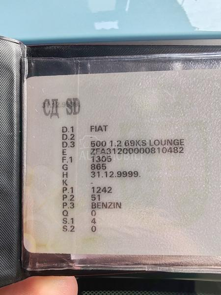 Fiat 500 O p i s