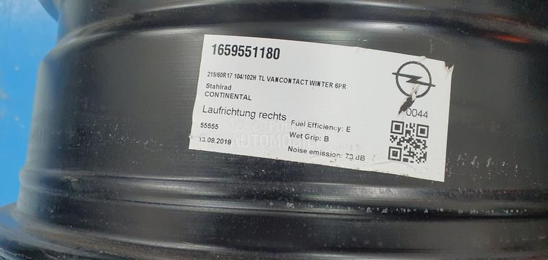 Čelične felne C4 C5 17" 5 x 108