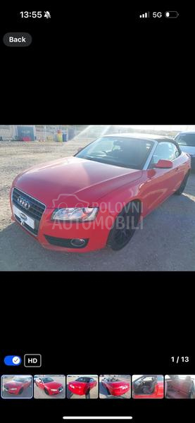Audi A5 cabrio 2010. god. -  kompletan auto u delovima