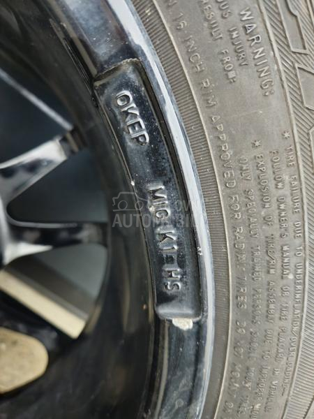 Aluminijumske felne  16" 5 x 114.3