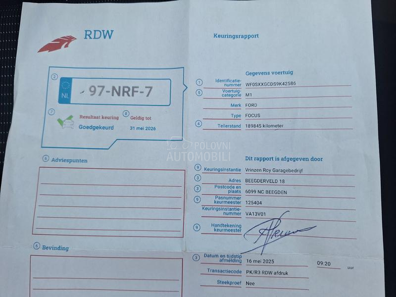 Ford Focus 1.8b Atmosferac