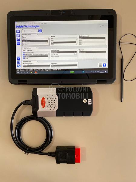 DELPHI DIJAGNOSTIKA I LAPTOP - TABLET ZA PUTNICKI I TERETNI