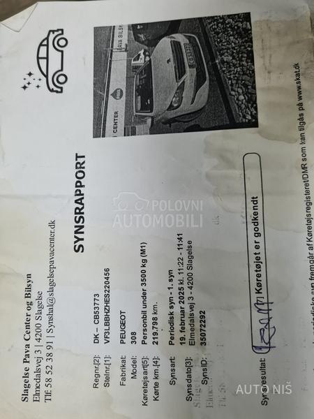 Peugeot 308 1.6 HDI PREMIUM