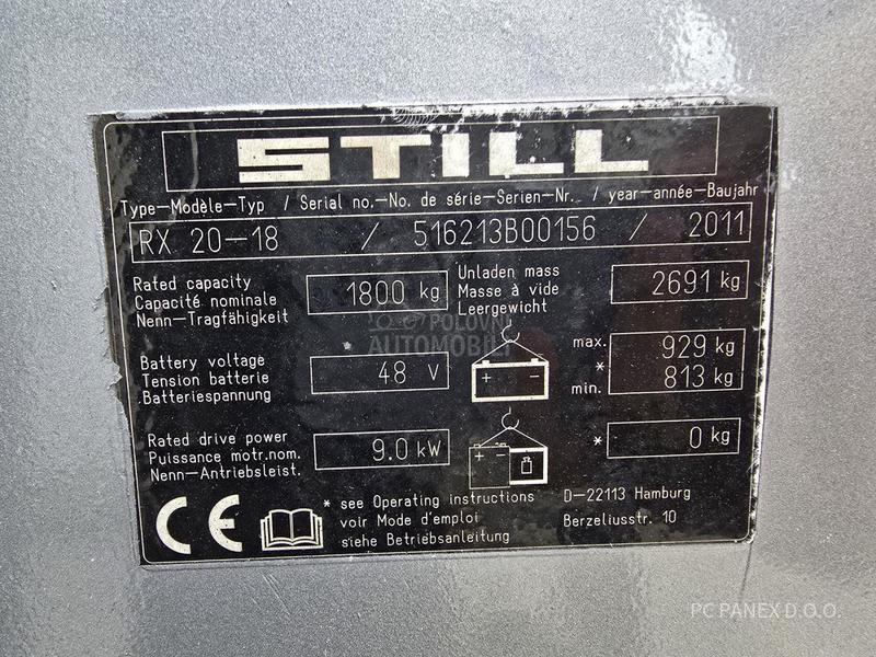 Still RX20 18  5,7m triplex