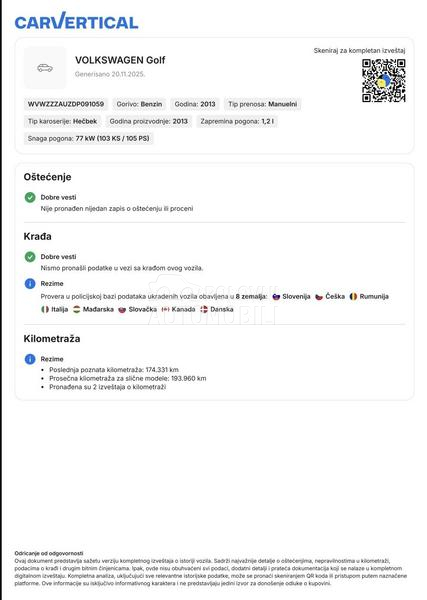 Volkswagen Golf 7 1.2 tsi trendline