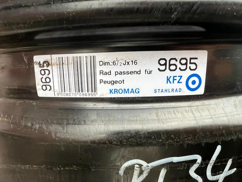 Čelične felne  16" 4 x 108