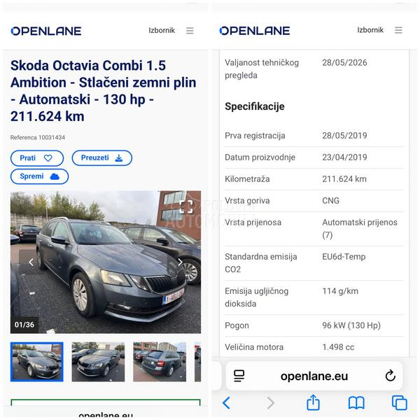 Škoda Octavia 1.5gtec DSG Nov