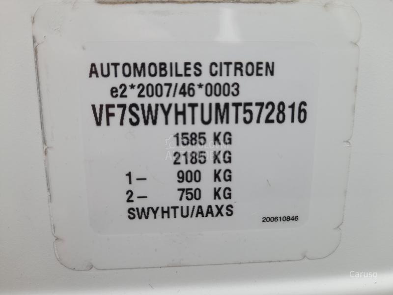 Citroen C3 1.5 BHDi N1 2 sedišta