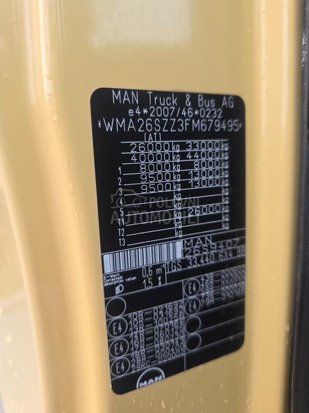 MAN TGS 33.440 Kipa Kran