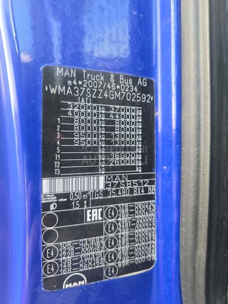 MAN TGS 35.480 Bordmatic