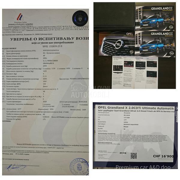 Opel Grandland X 2.0D ULTIMATE AT CH