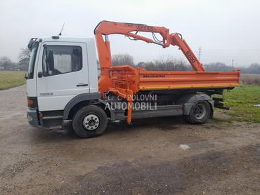 Mercedes Benz 1223 kiper kran